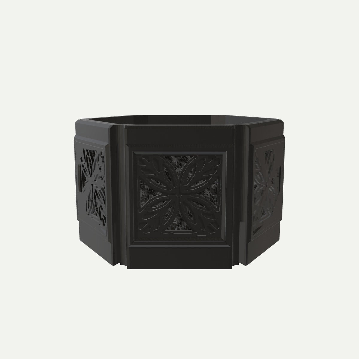 RYUKA BLOCK POT HEXAGON くばばな（B-04） 4号相当
