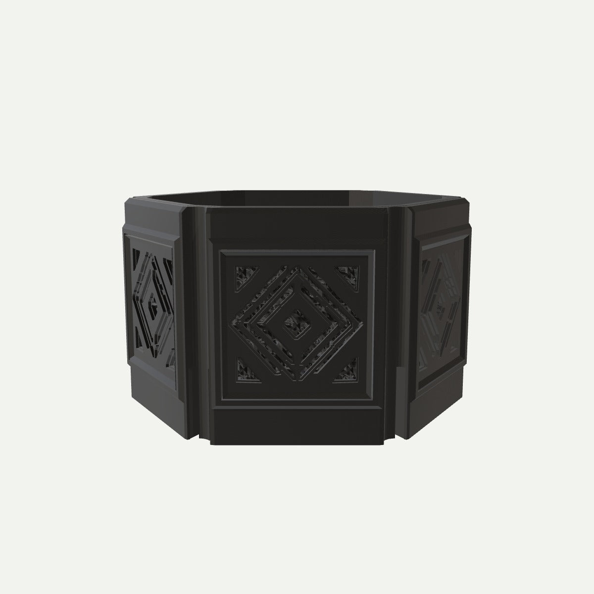 RYUKA BLOCK POT HEXAGON いしだたみ（H-01） 4号相当