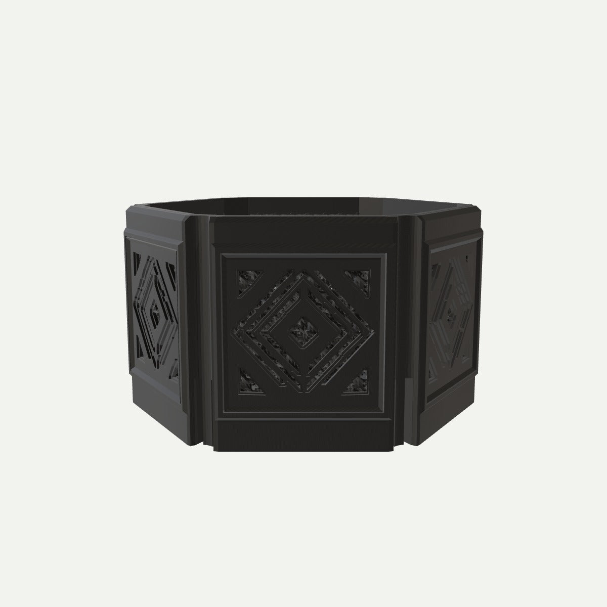 RYUKA BLOCK POT HEXAGON いしだたみ（H-01） 5号相当