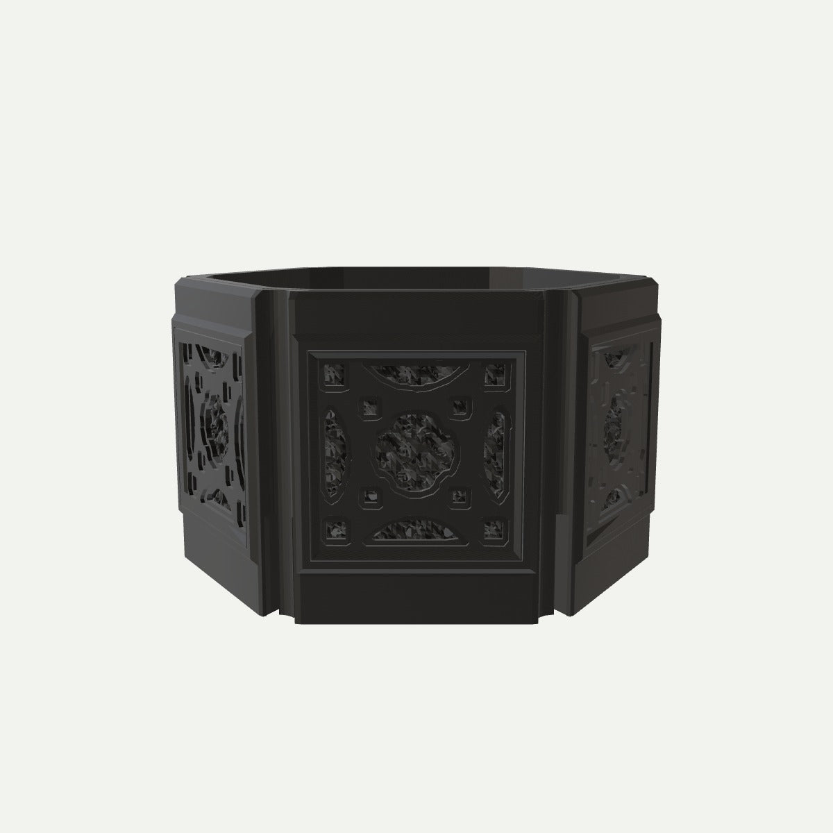 RYUKA BLOCK POT HEXAGON ぐすく（H-05） 4号相当
