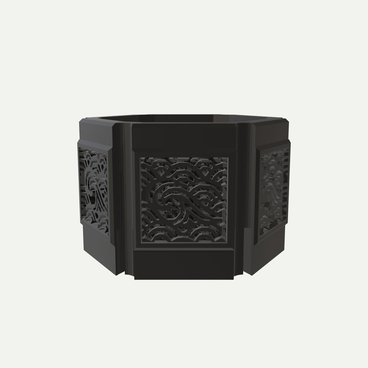 RYUKA BLOCK POT HEXAGON なみかじ（N-01） 3号相当