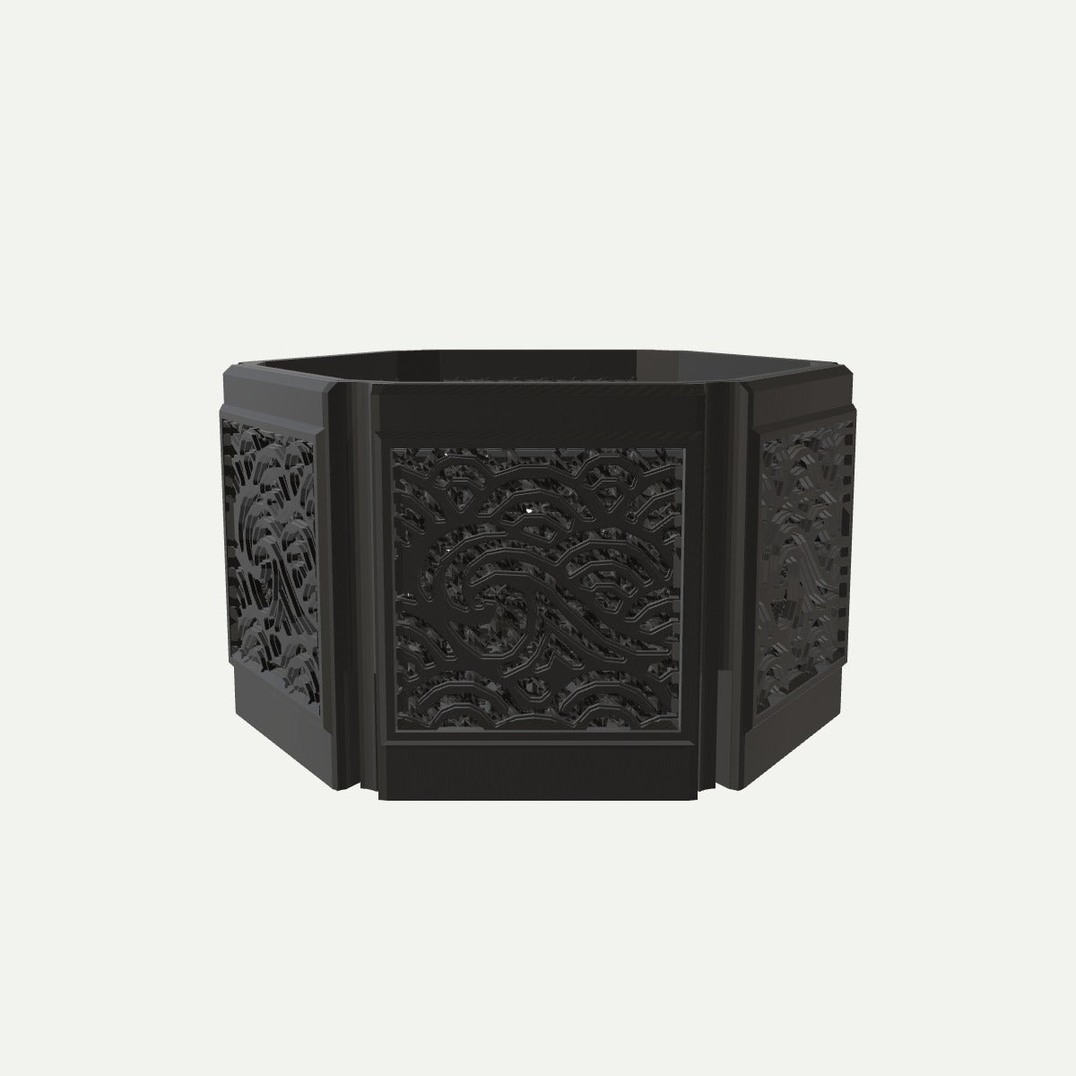 RYUKA BLOCK POT HEXAGON なみかじ（N-01） 5号相当