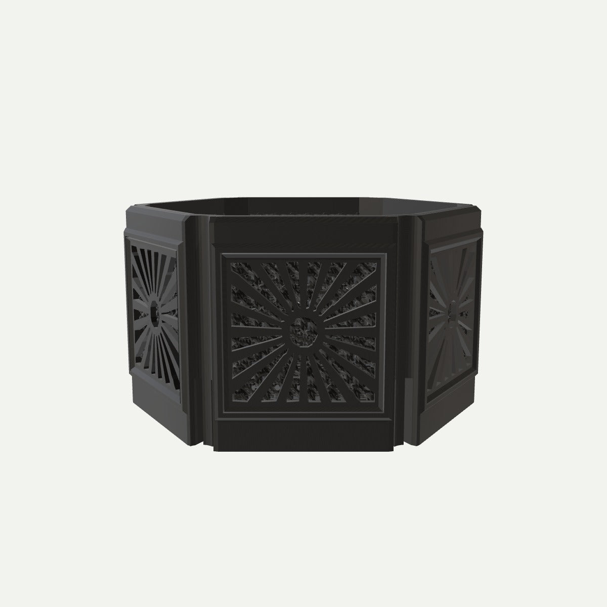 RYUKA BLOCK POT HEXAGON あかちち（N-02） 5号相当