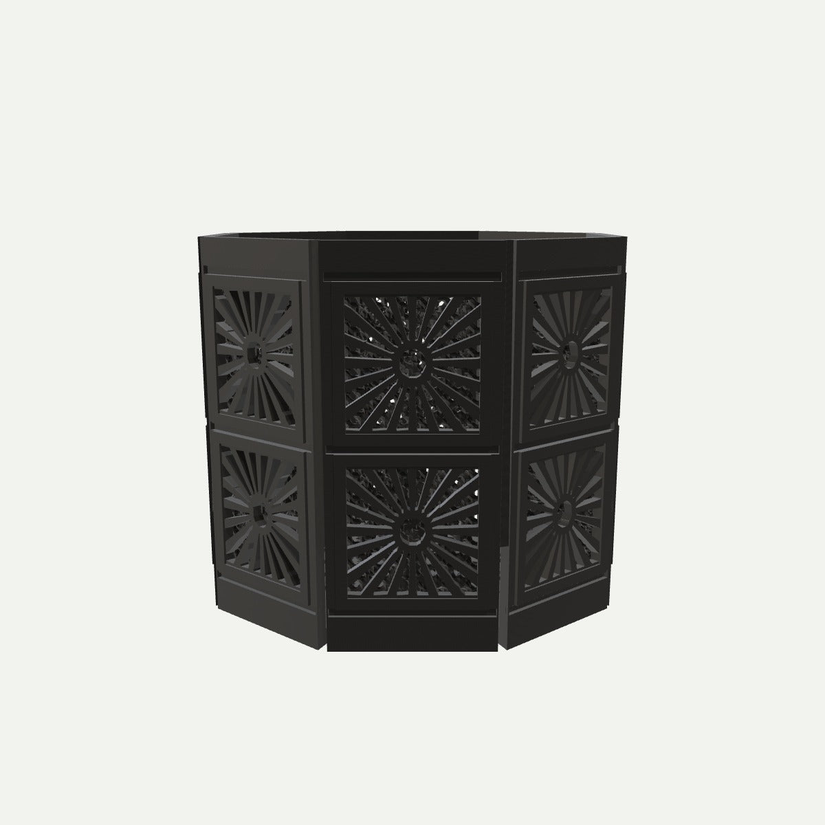 RYUKA BLOCK POT OCTAGON あかちち（N-02） 5号相当