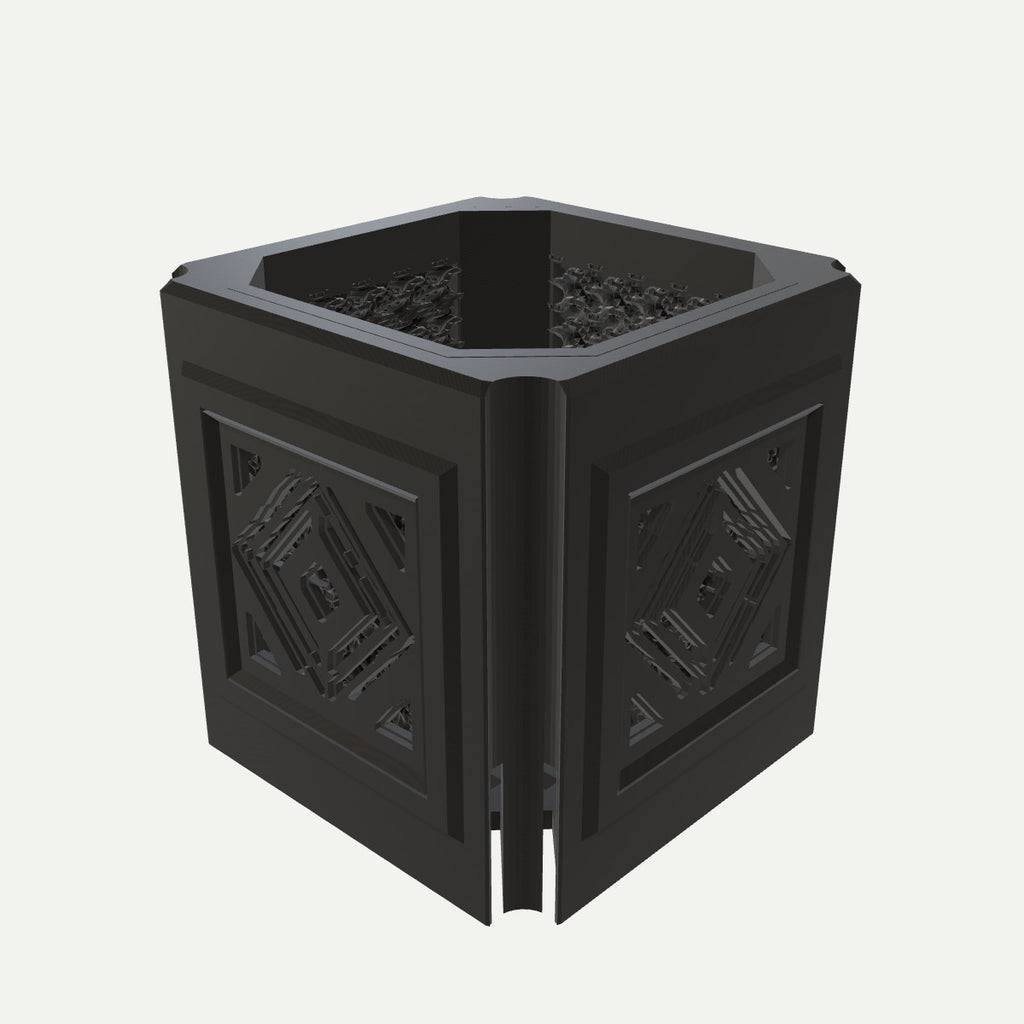 RYUKA BLOCK POT CUBE｜いしだたみ 斜め