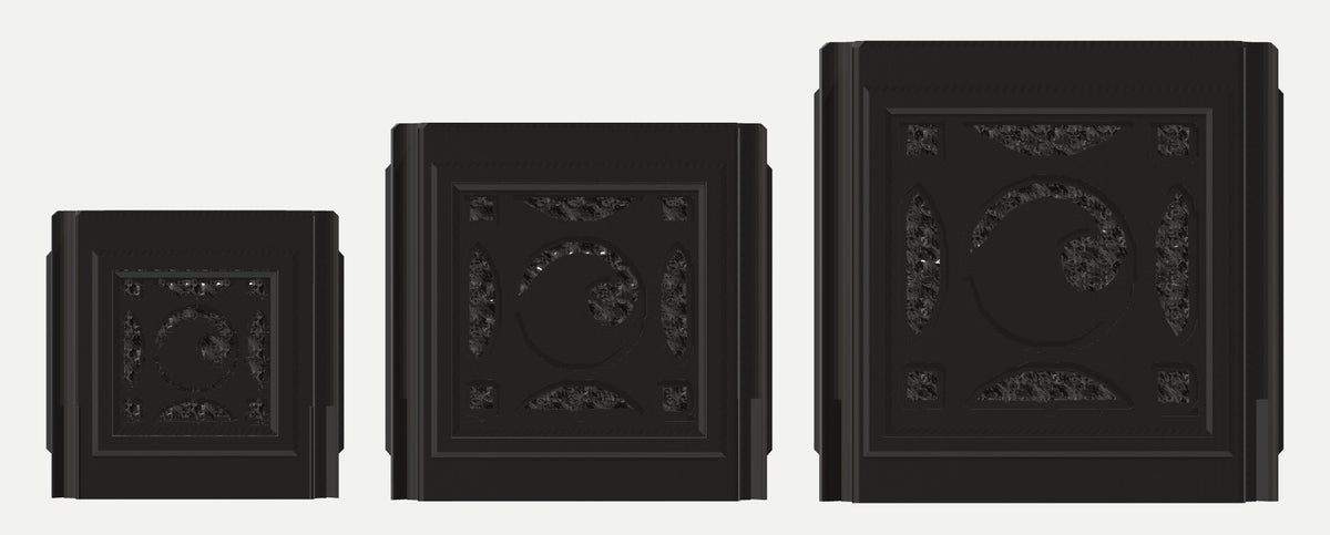 RYUKA BLOCK POT CUBE｜はいみつ サイズ比較 S・M・L