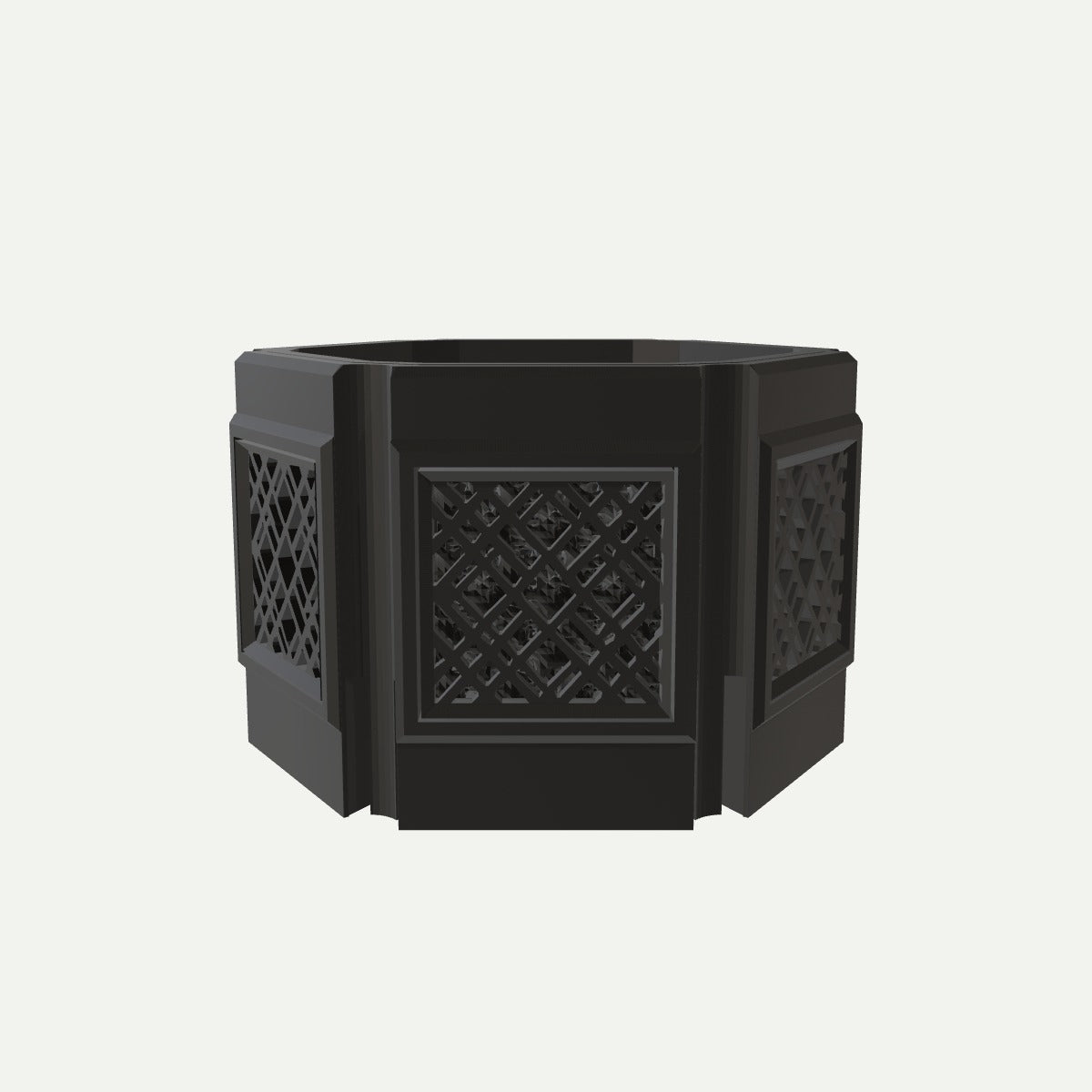 RYUKA BLOCK POT HEXAGON｜うどぅん 正面