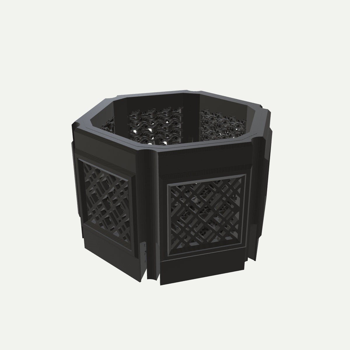 RYUKA BLOCK POT HEXAGON｜うどぅん 斜め