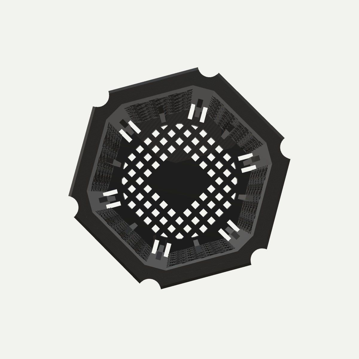 RYUKA BLOCK POT HEXAGON｜なみかじ 上面