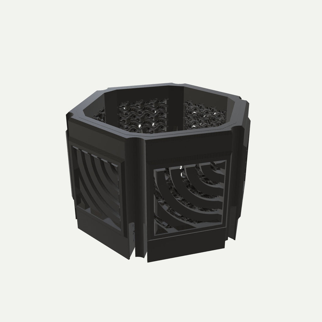 RYUKA BLOCK POT HEXAGON｜みずわ 斜め