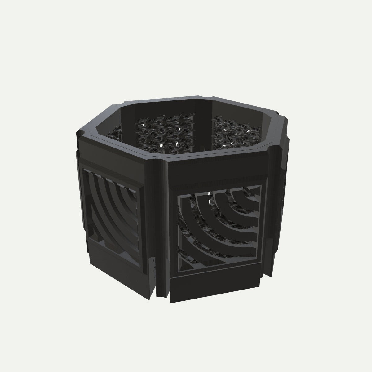 RYUKA BLOCK POT HEXAGON｜みずわ 斜め