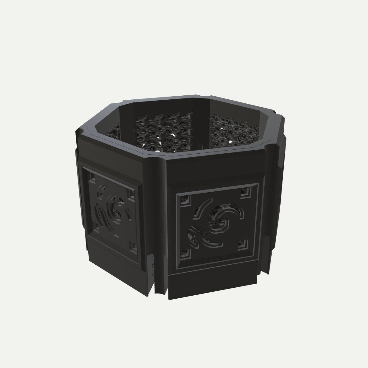 RYUKA BLOCK POT HEXAGON｜しおかぜ 斜め