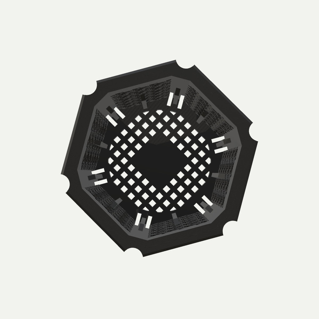 RYUKA BLOCK POT HEXAGON｜はいみつ 上面
