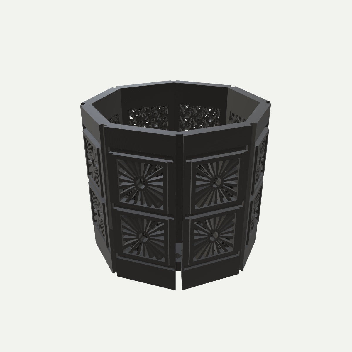 RYUKA BLOCK POT OCTAGON｜あかちち 斜め