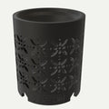 RYUKA GROW POT 八弁花 MATTE BLACK（全体）
